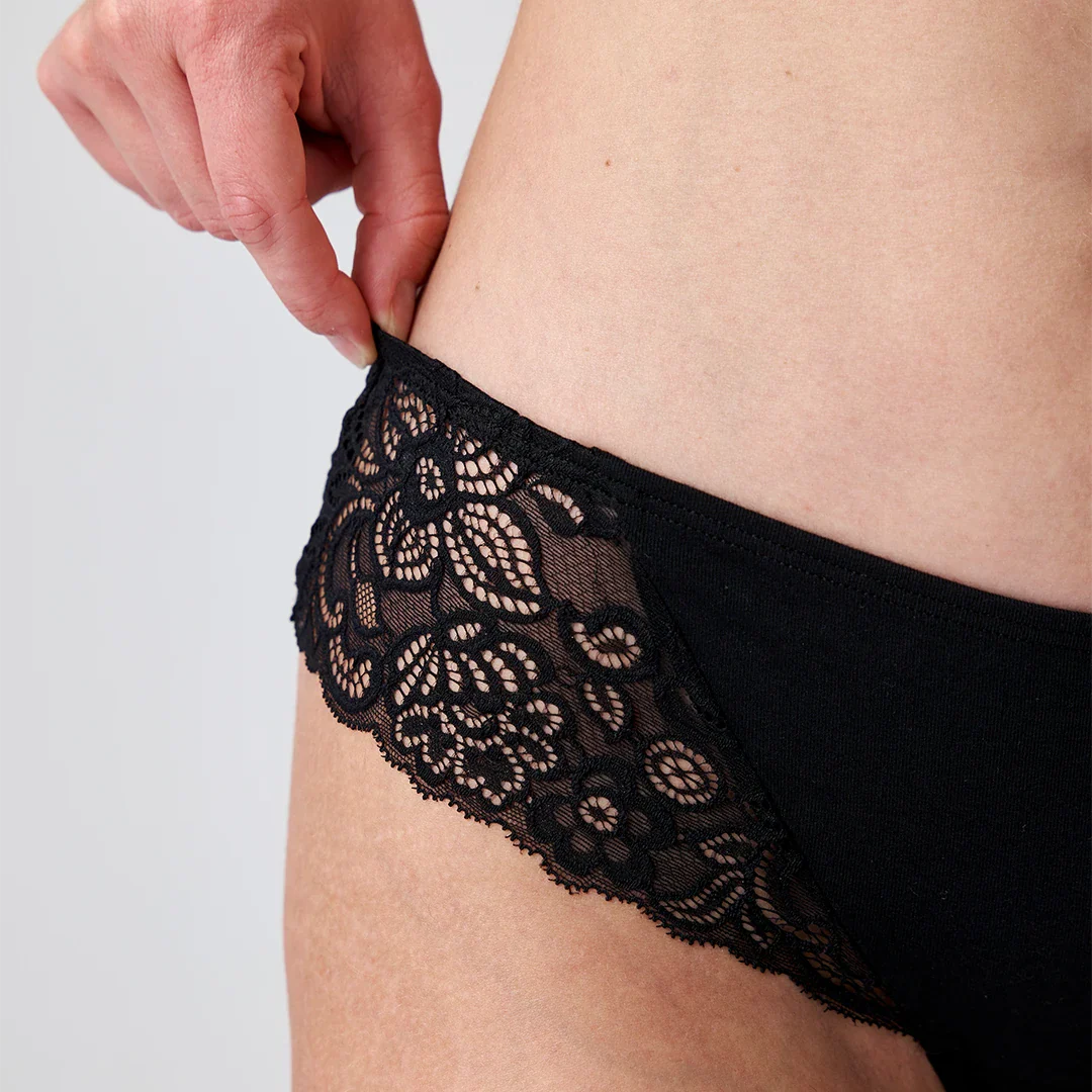Brazilian Slips mit Spitze lace romance | Mix (Mauve/Weinrot/Schwarz) - Image 7