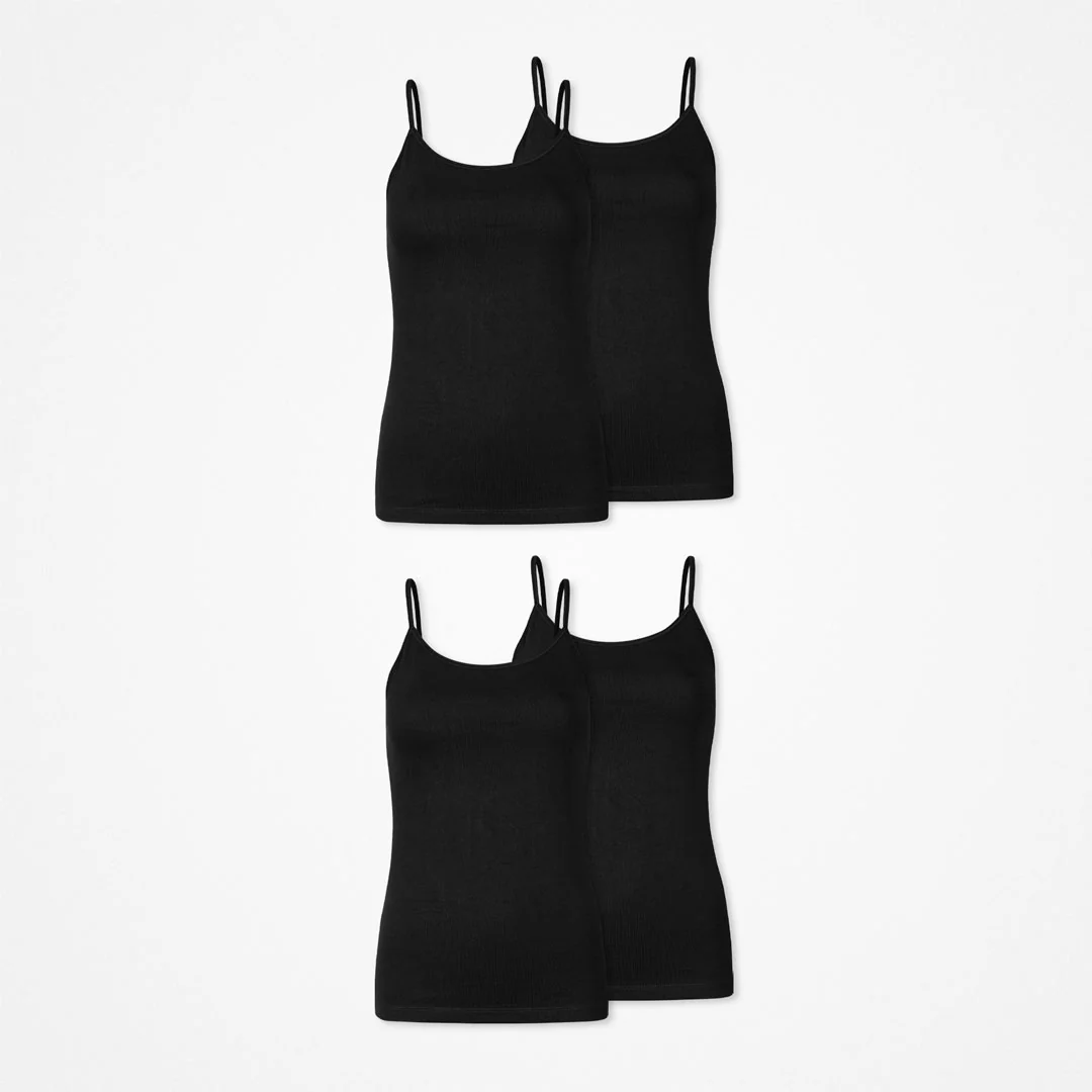 Damen Spaghetti Tops | Schwarz - Image 11