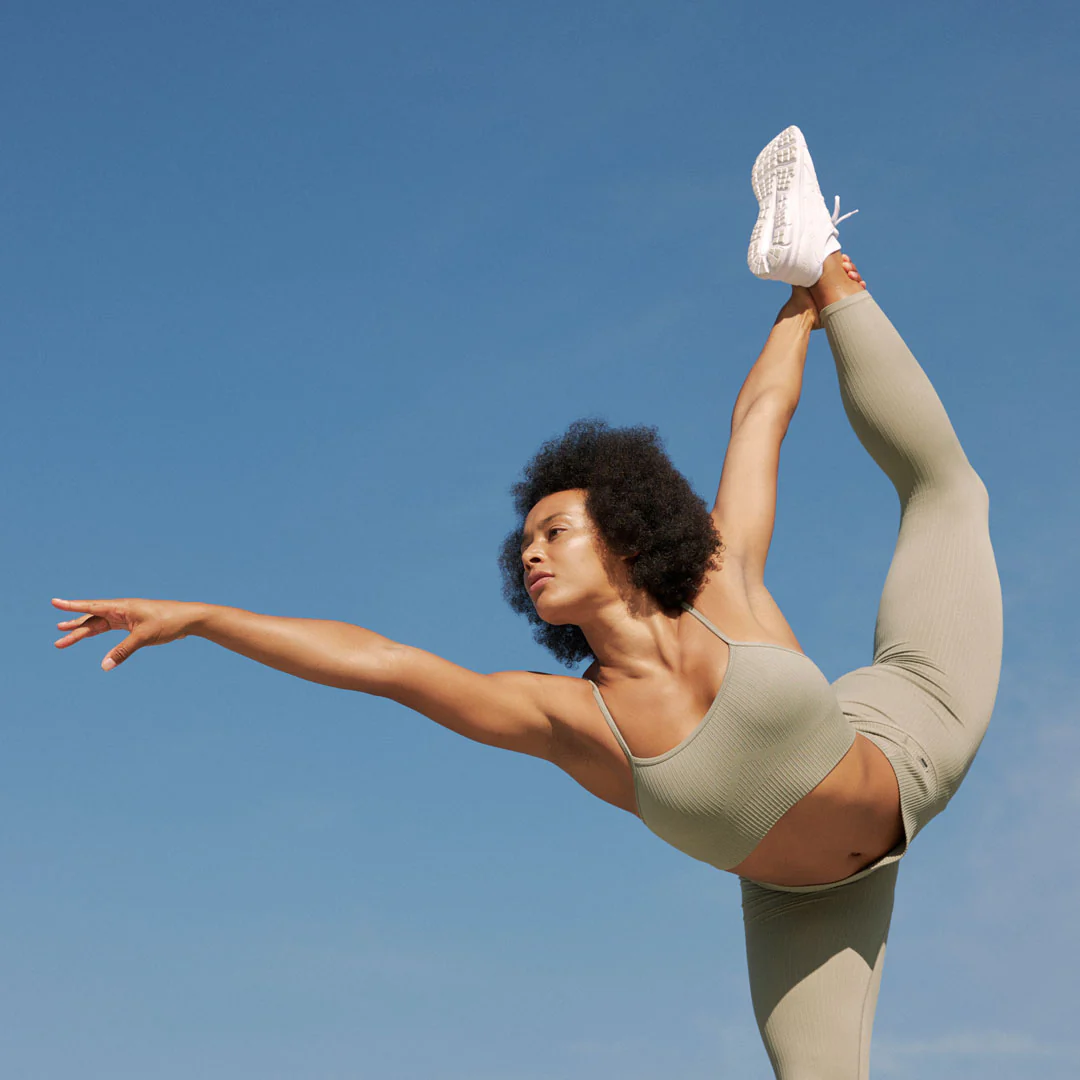 Gerippte Leggings | Schwarz - Image 7