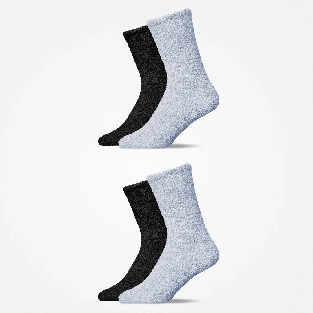 Kuschelsocken | Mix (Schwarz/Blaugrau) - Image 9