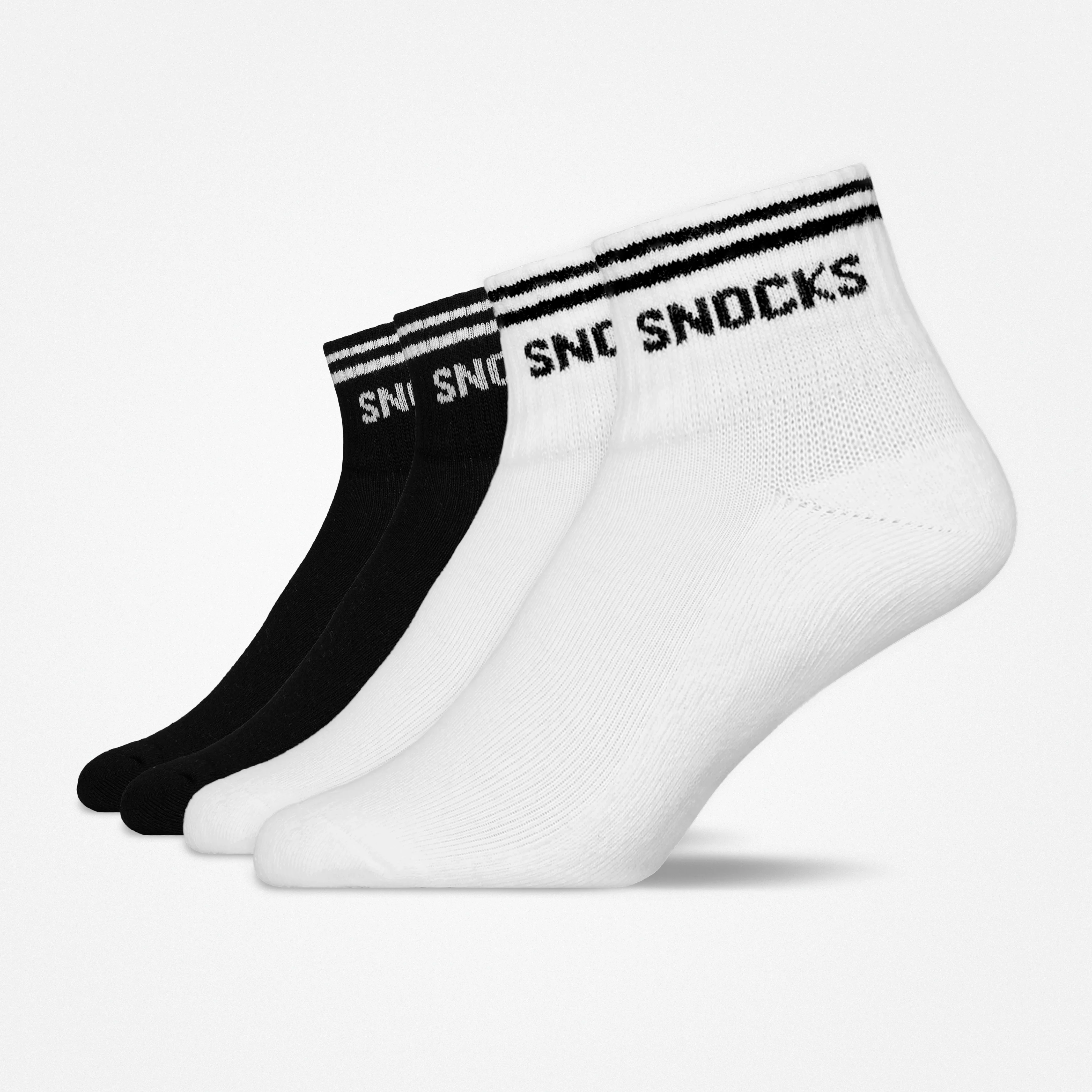 Retro Sneaker Socken | Schwarz-Weiß (Streifen) - Image 9
