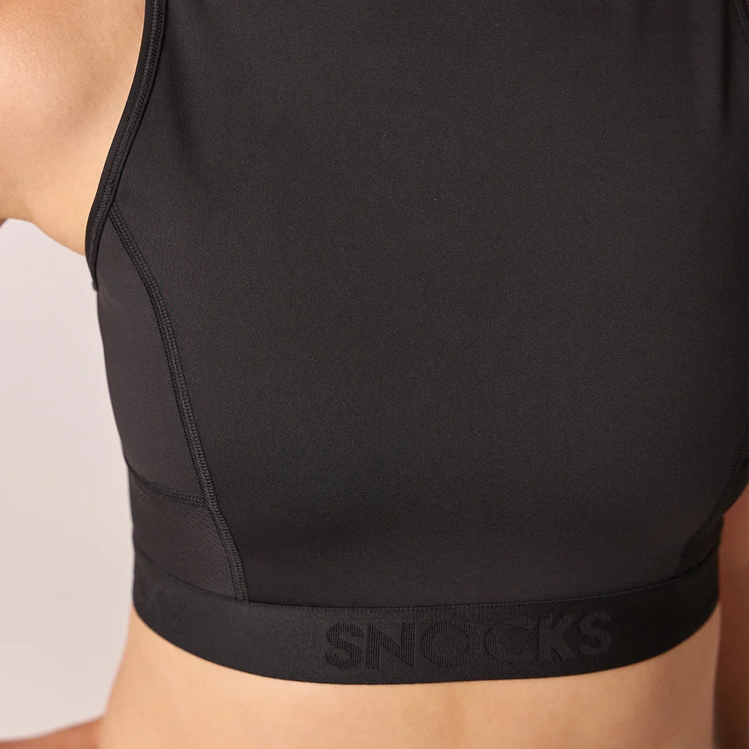 Sport-BH mit Logo | Schwarz - Image 5
