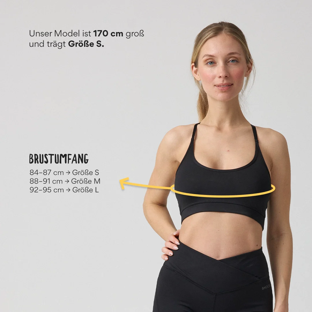 Sport-BH X Back | Schwarz - Image 11