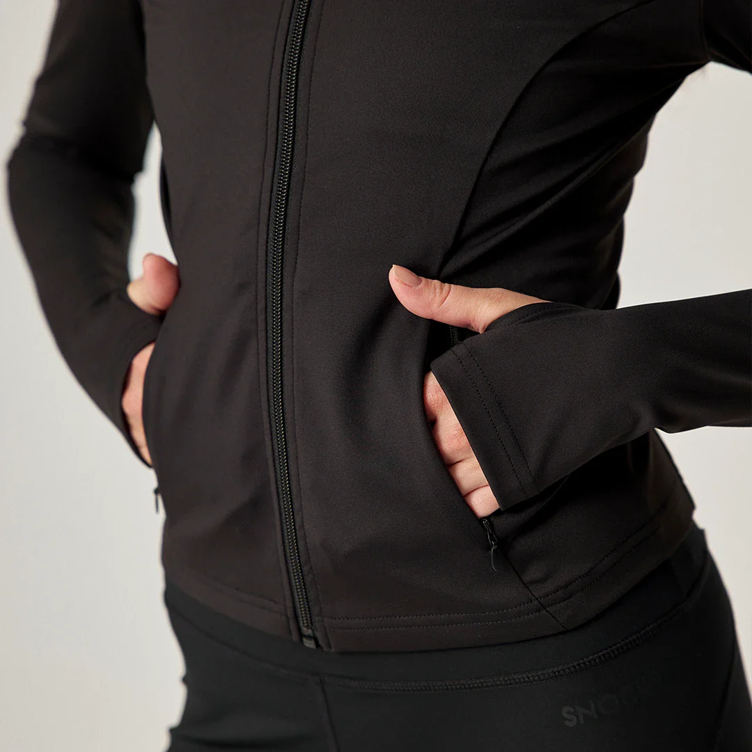 Sportjacke Damen mit Reißverschluss | Schwarz - Image 6
