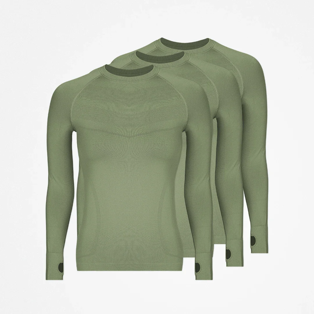 Sportshirt langarm Damen | Pastellgrün - Image 13