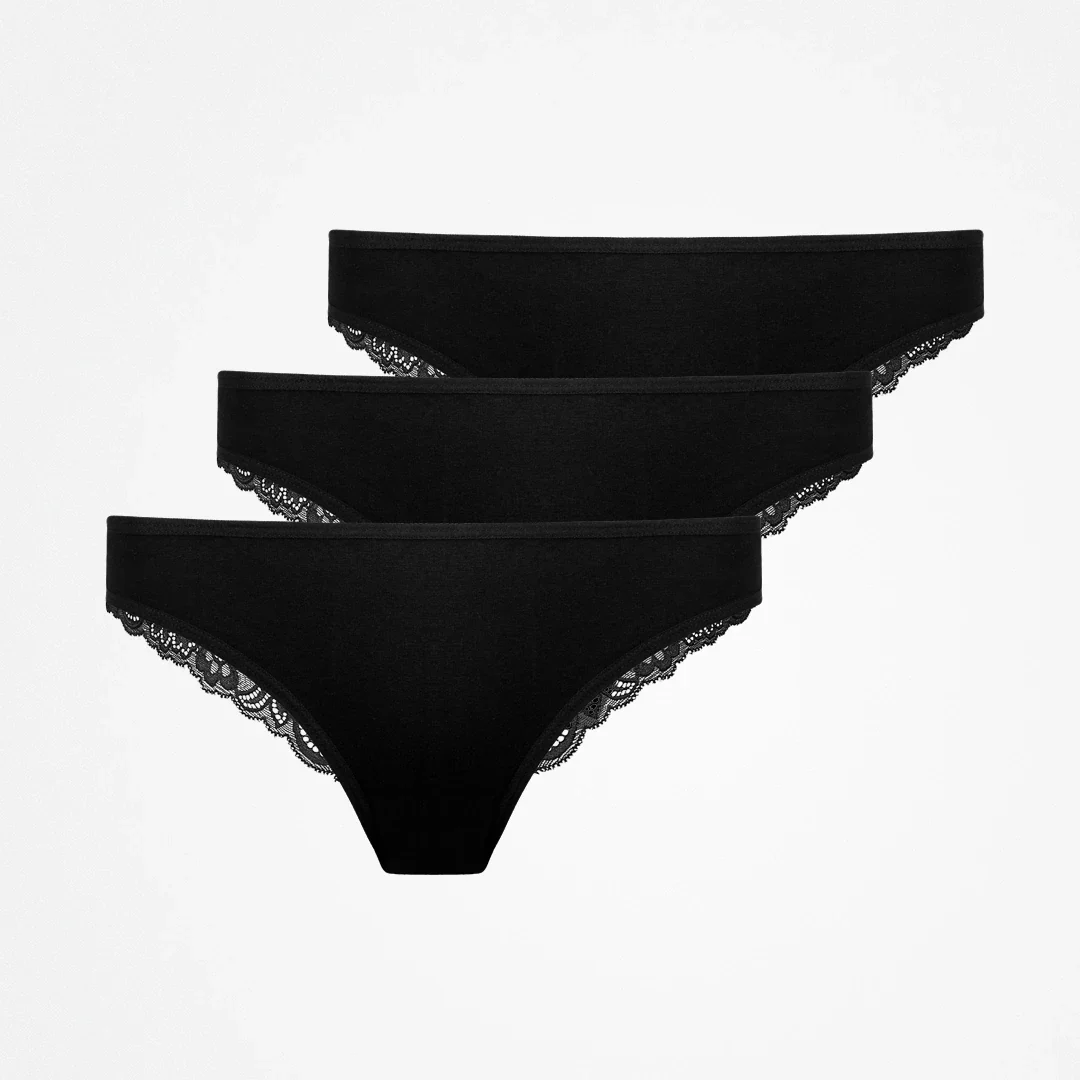 Tangas mit Spitze back ass | Schwarz - Image 8