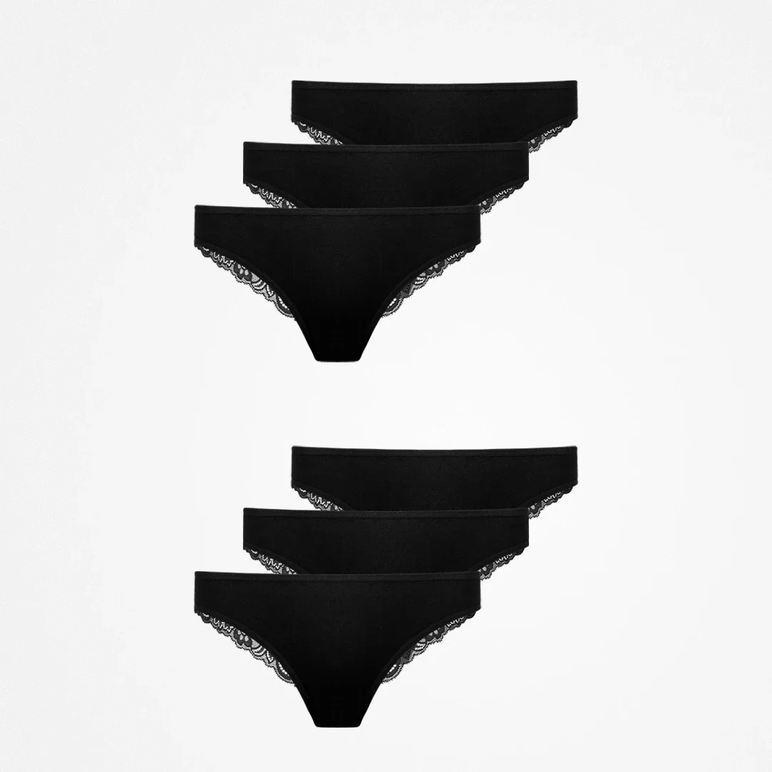 Tangas mit Spitze back ass | Schwarz - Image 9
