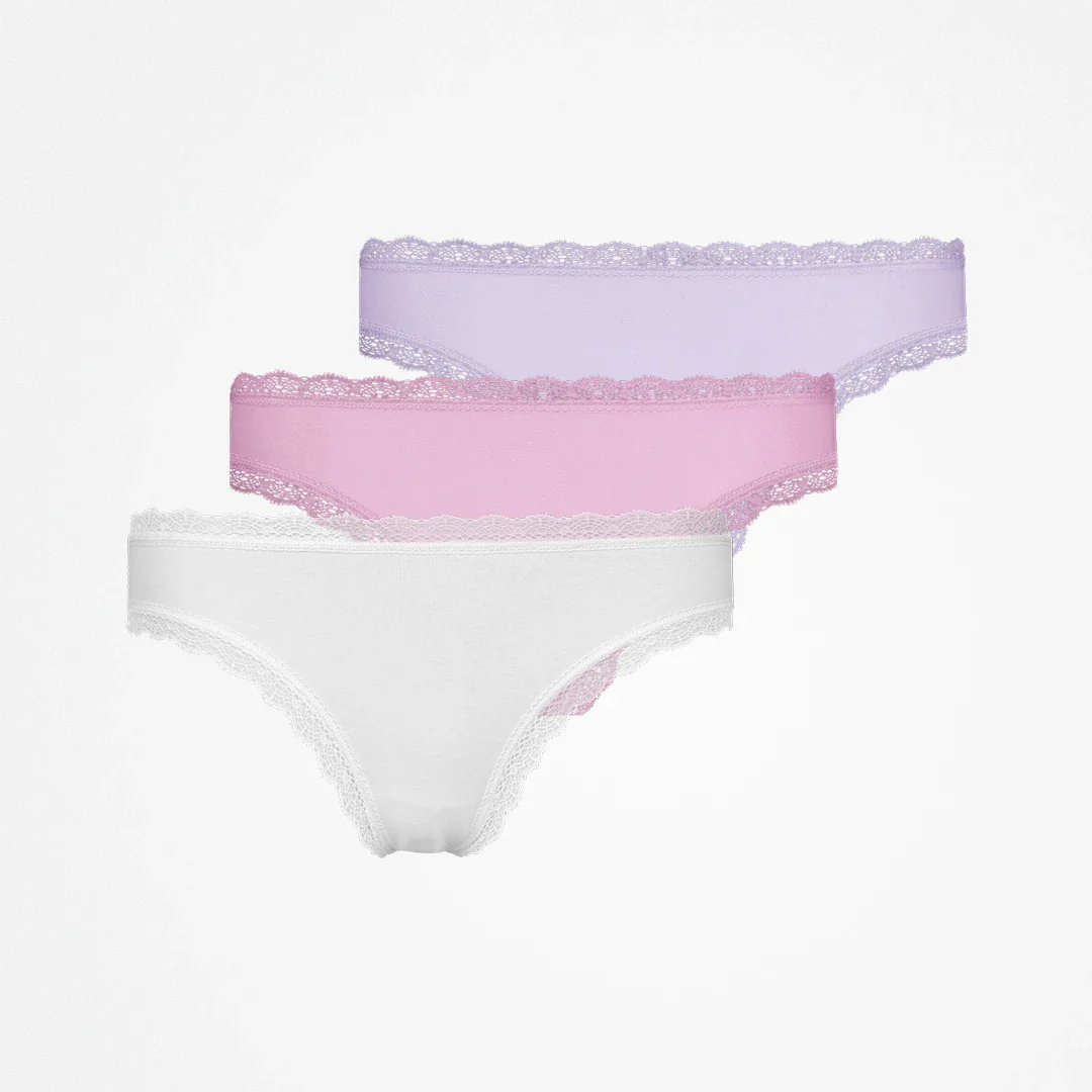 Tangas mit Spitze | Mix (Weiß/Rosa/Lila) - Image 12