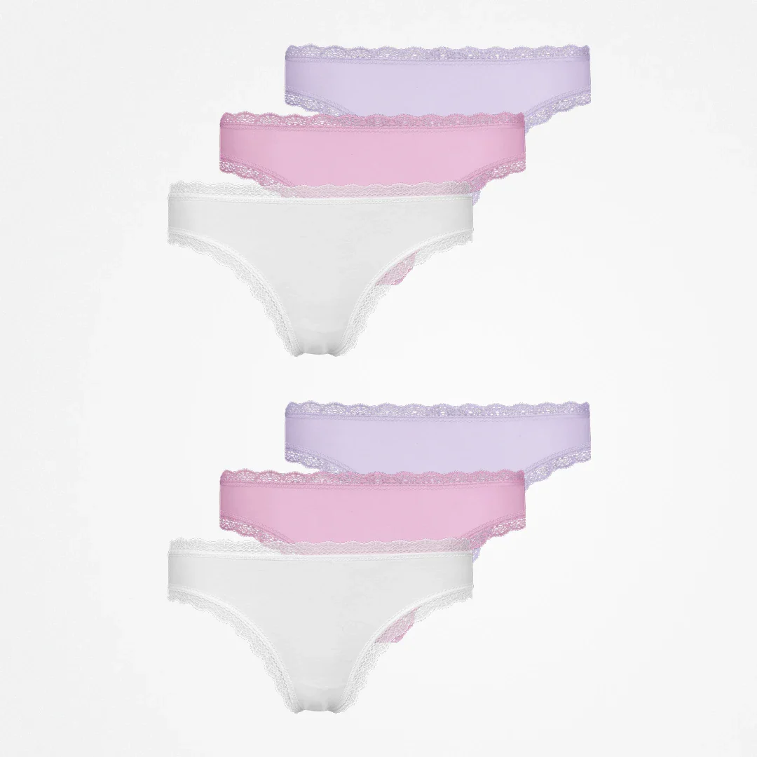 Tangas mit Spitze | Mix (Weiß/Rosa/Lila) - Image 13