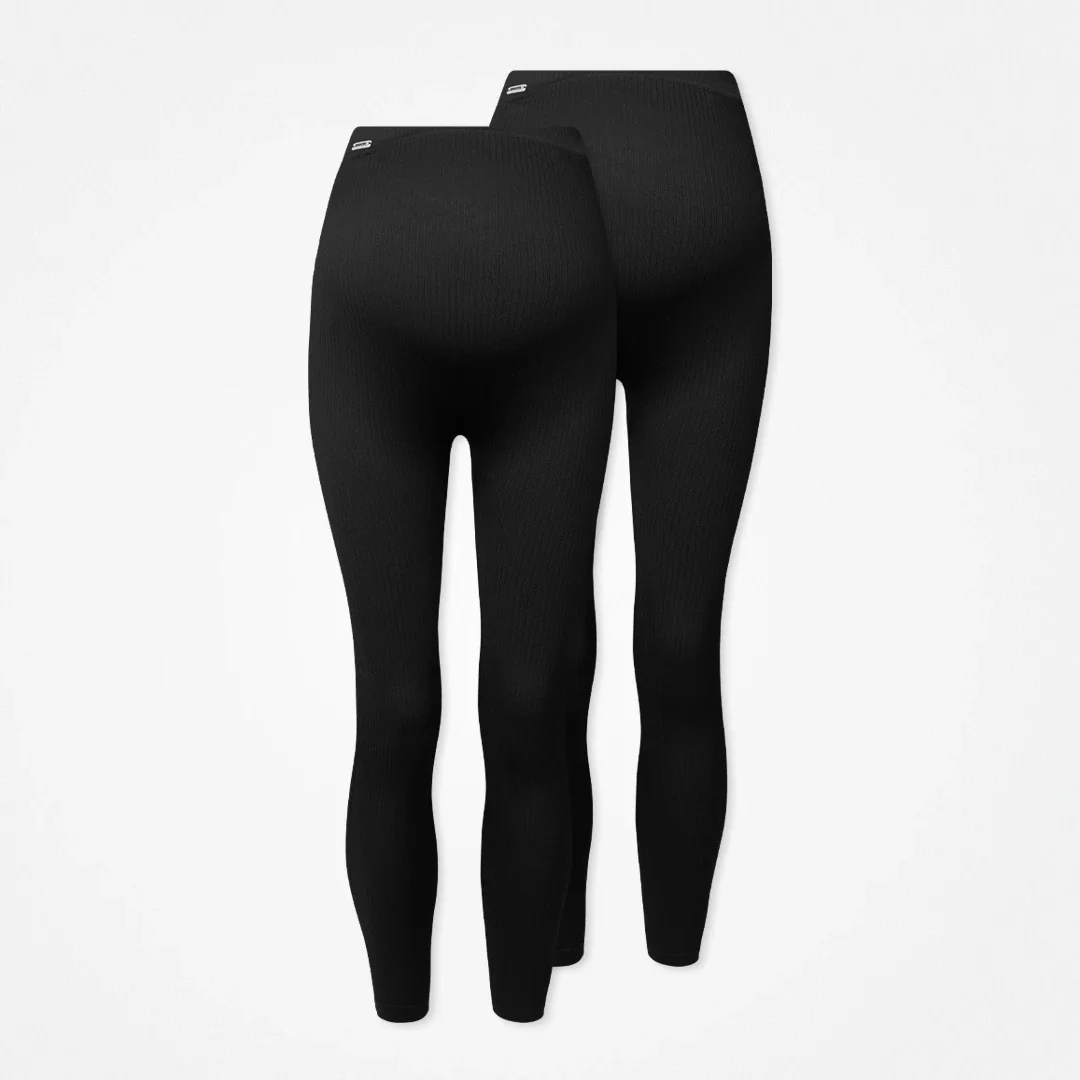 Umstandsleggings Seamless | Schwarz - Image 10